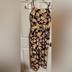 Emerald Sundae Black Floral romper